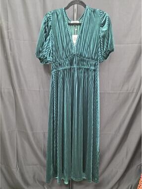 Maxigerui Women’s Emerald Green Formal Maxi Dress Wedding Guest Size L